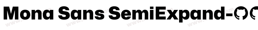 Mona Sans SemiExpand字体转换